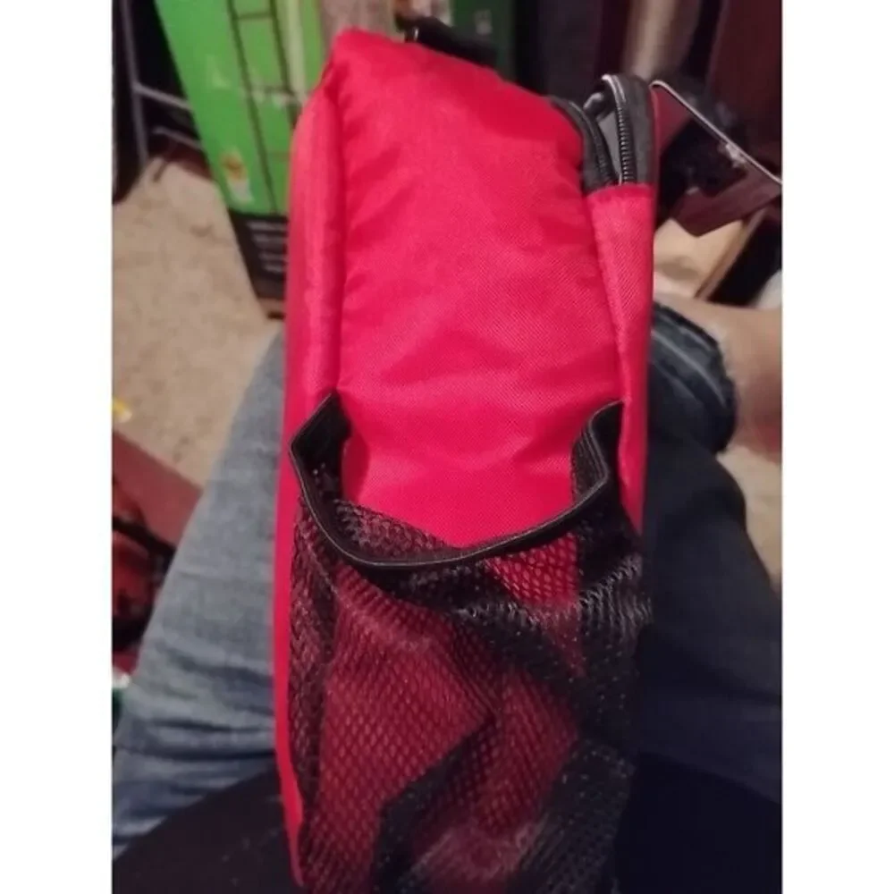 Your Zone, Red Reusable Lunch Bag‎ Insulated Lunch Kit Lunch Box, w/ handle